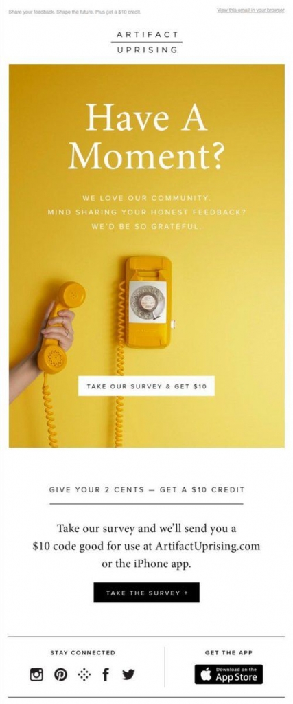 Survey Invitation Email Example