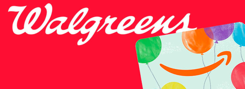 Amazon gift cards at Walgreens walgreens.com